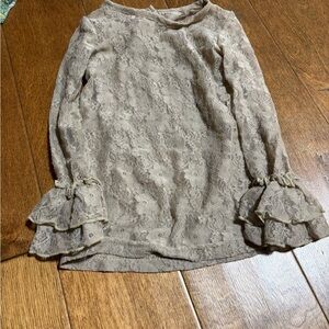 Ruffle butts girls size 3t beige lace